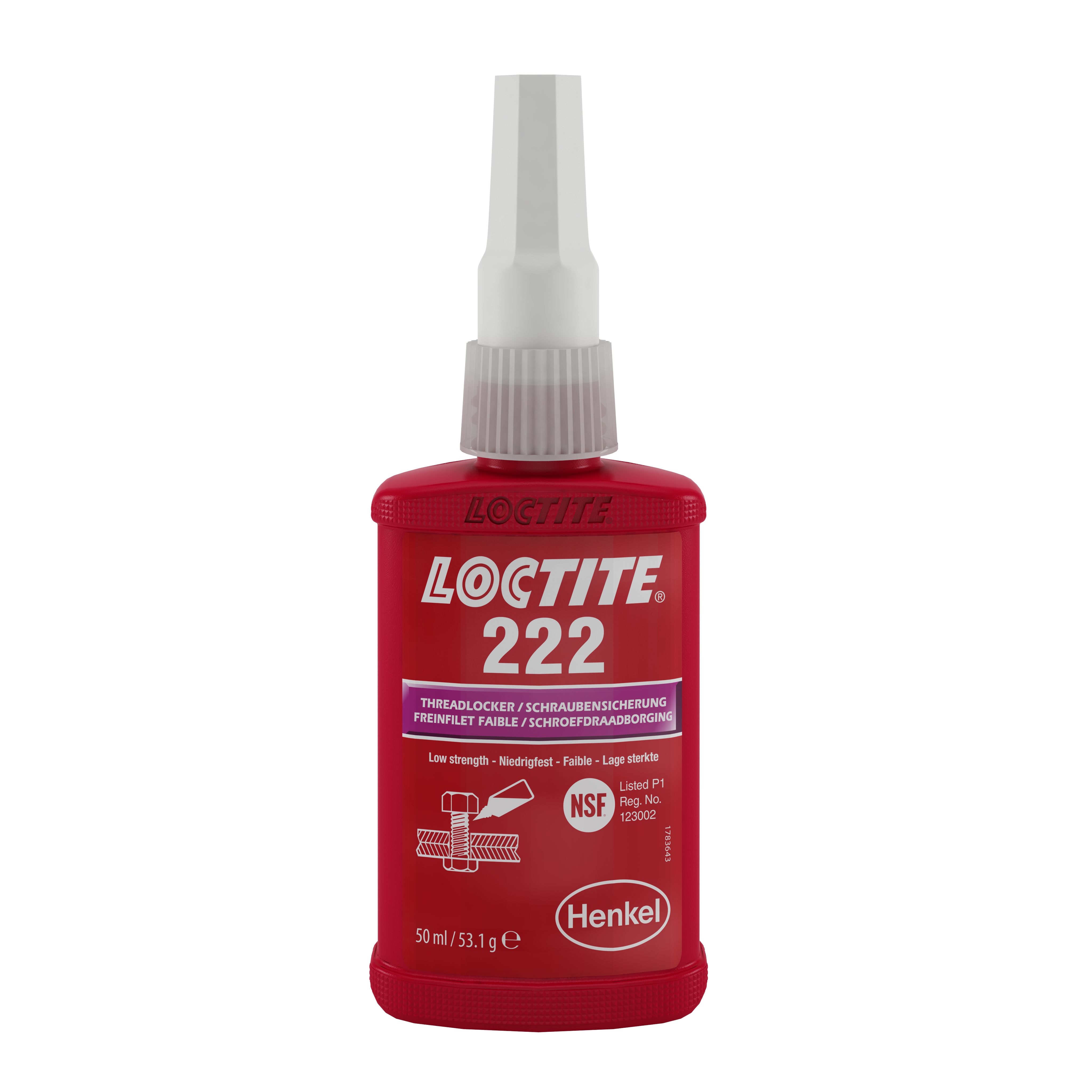 Loctite 222 x 250ml Low Strength Threadlocking Adhesive